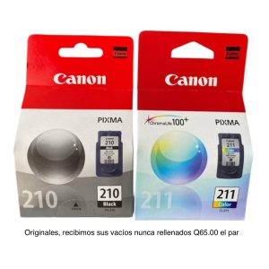 Canon PG-210 y CL-211 originales