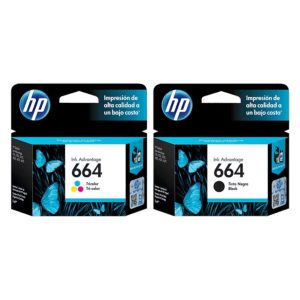 cartucho hp 664 originales color y negro