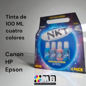 kit de 4 tintas de 100 ml