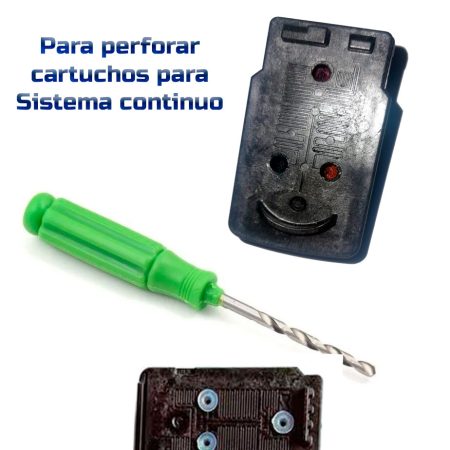 broca para perforar cartuchos para uso de sistema continuo