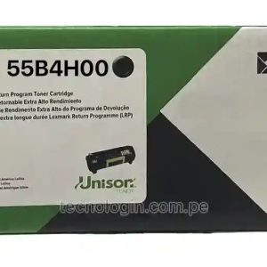 TONER ORIGINAL LEXMARK 55B4H00 15,000 PAGINAS