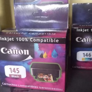 Cartuchos Canon PG-145 y CL-146 genérico